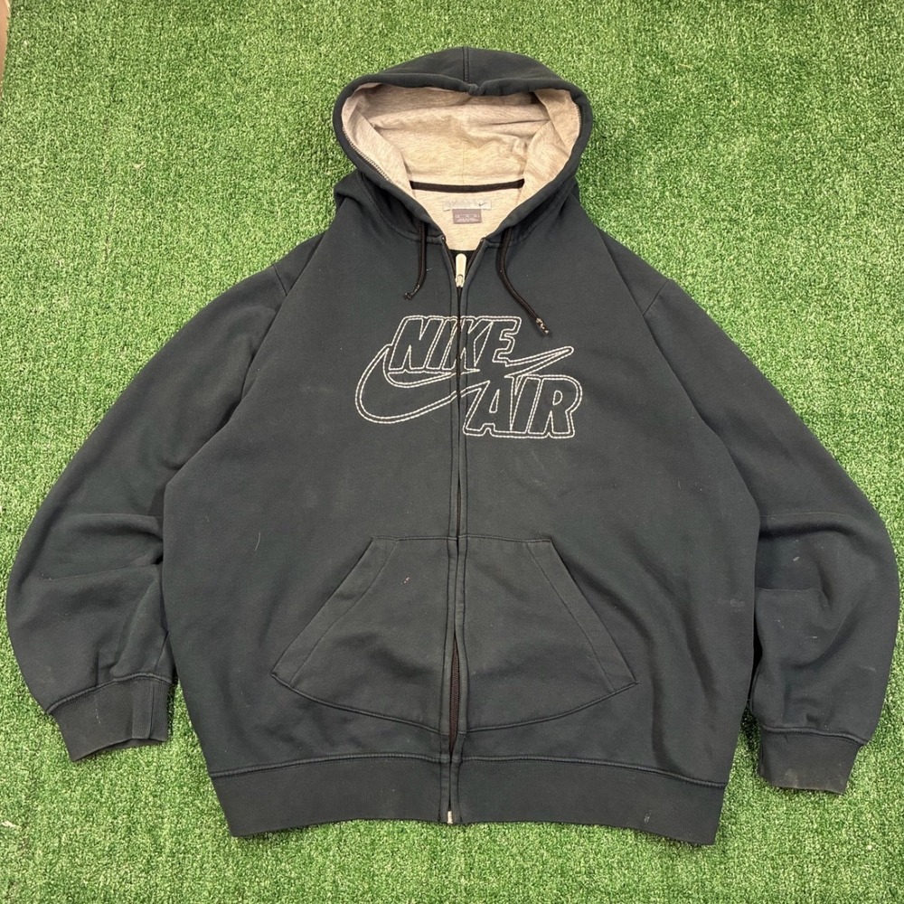 Y2K 2000's‎ Nike Air Embroidered Full Zip Hoodie